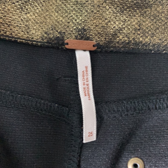 Free People Gold Skinny Moto Pant - Picture 5 of 16